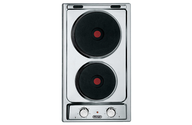 De’Longhi I 23-2 ER piano cottura Acciaio inossidabile Da incasso 30 cm Piastra sigillata 2 Fornello(i)