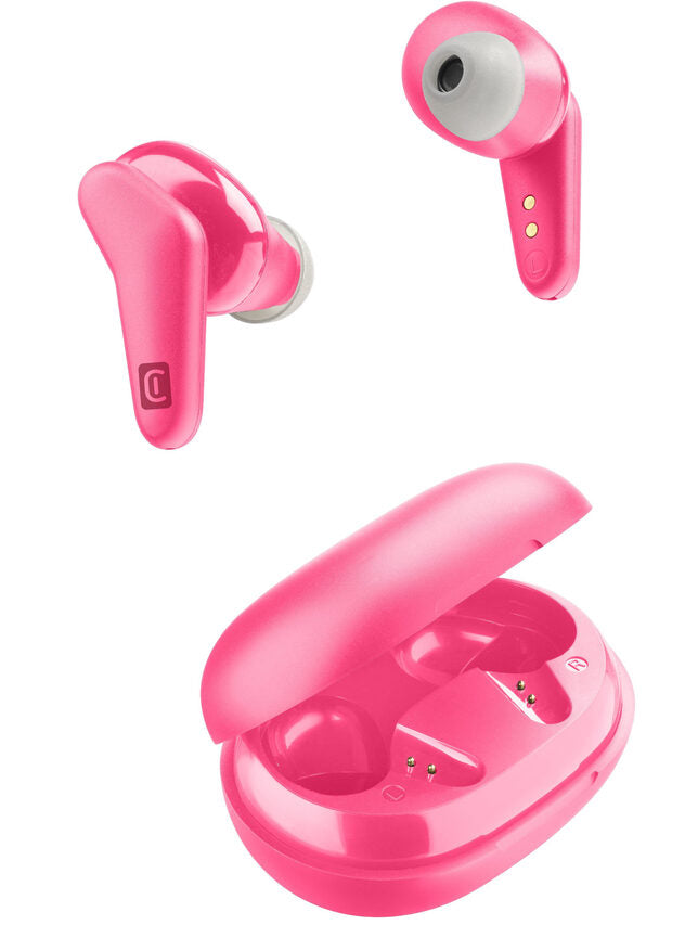 Cellularline HARK Auricolari Bluetooth® stereo senza fili con custodia di ricarica Rosa