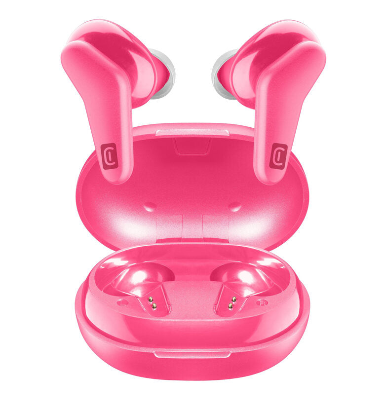 Cellularline HARK Auricolari Bluetooth® stereo senza fili con custodia di ricarica Rosa