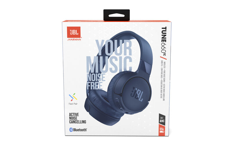 JBL Tune 660 NC Cuffie Wireless A Padiglione MUSICA Bluetooth Blu