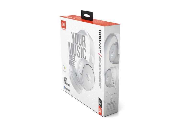 JBL Tune 660 NC Cuffie Wireless A Padiglione MUSICA Bluetooth Bianco