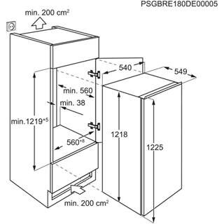 Electrolux LFB3AF12S Frigorifero monoporta Da incasso 187 L F Bianco