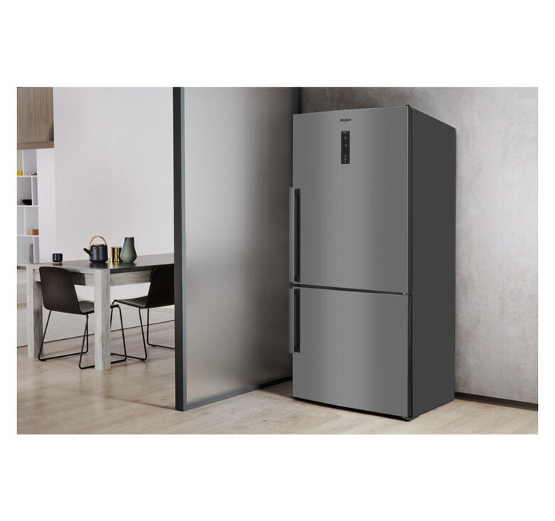 Whirlpool W84BE 72 X 2 frigorifero con congelatore Libera installazione 558 L E Acciaio inossidabile