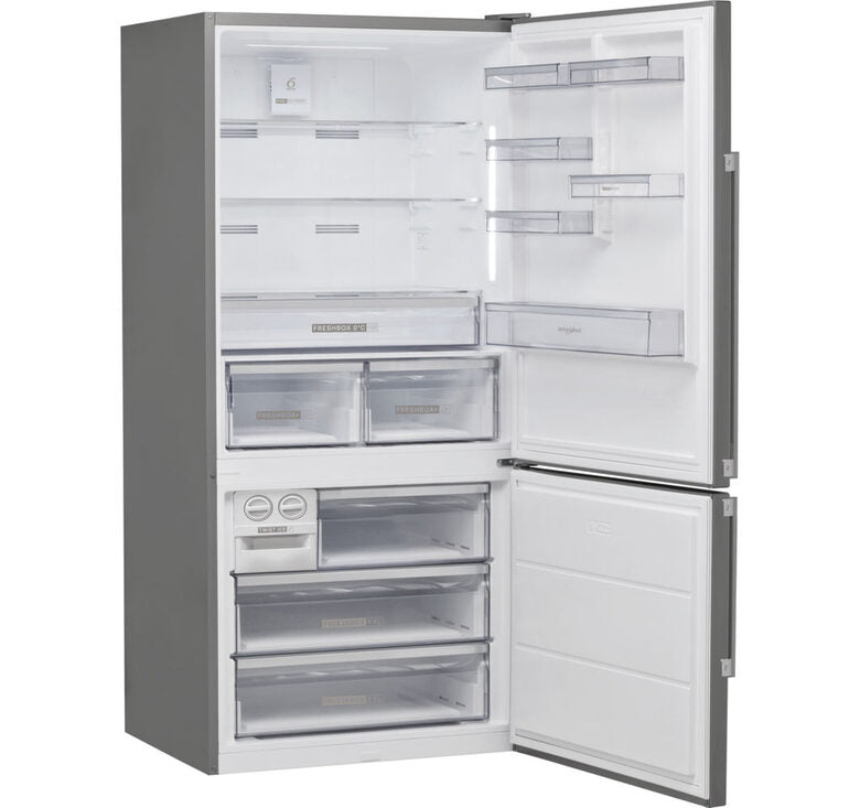 Whirlpool W84BE 72 X 2 frigorifero con congelatore Libera installazione 558 L E Acciaio inossidabile