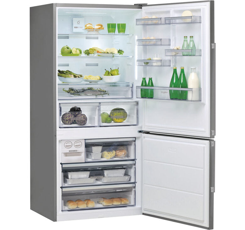 Whirlpool W84BE 72 X 2 frigorifero con congelatore Libera installazione 558 L E Acciaio inossidabile