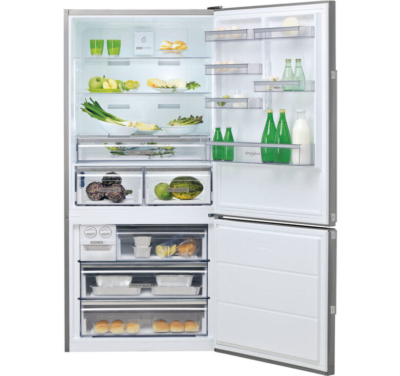 Whirlpool W84BE 72 X 2 frigorifero con congelatore Libera installazione 558 L E Acciaio inossidabile