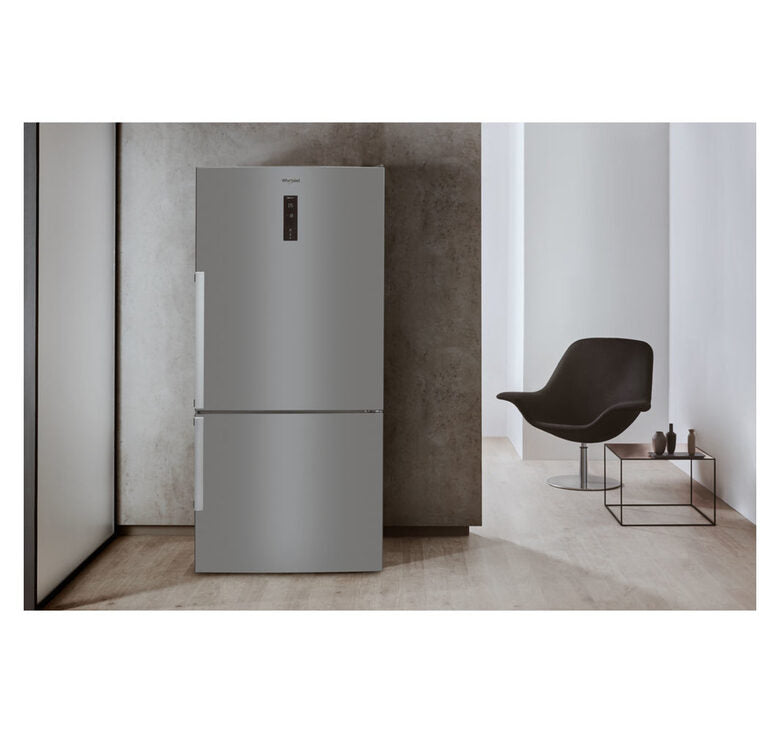 Whirlpool W84BE 72 X 2 frigorifero con congelatore Libera installazione 558 L E Acciaio inossidabile