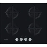 Indesit ING 61T/BK Nero Da incasso 59 cm Gas 4 Fornello(i)