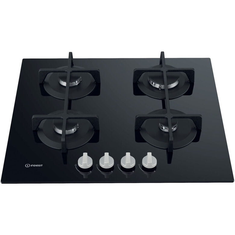 Indesit ING 61T/BK Nero Da incasso 59 cm Gas 4 Fornello(i)