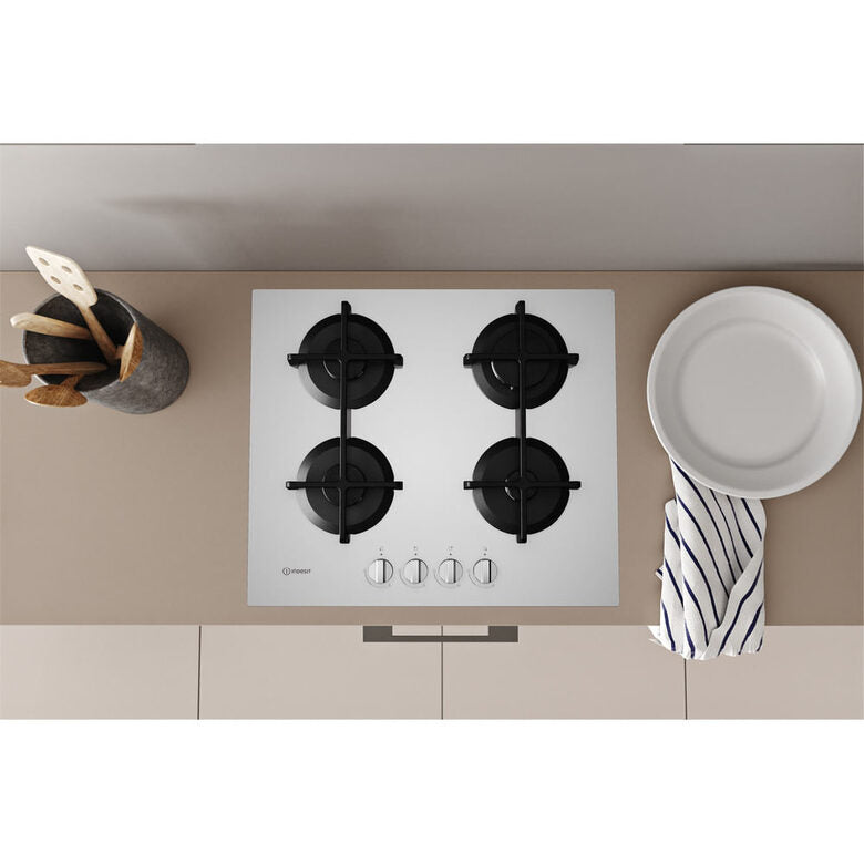 Indesit ING 61T/WH Bianco Da incasso 59 cm Gas 4 Fornello(i)