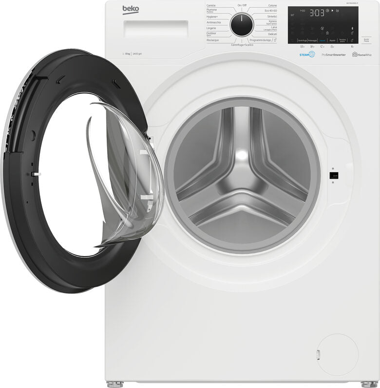 Beko Lavatrice a Vapore WUY81436SI-IT, 8 kg, 1400 giri/min