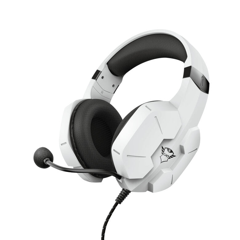 Trust GXT 323W Carus Auricolare Cablato A Padiglione Giocare Bianco