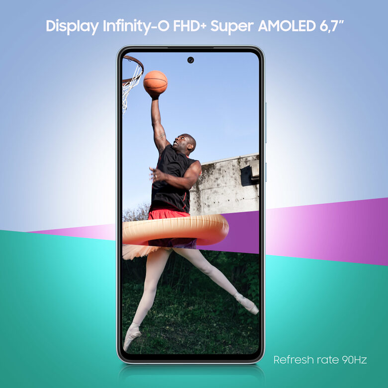 Samsung Galaxy A72 4G A72 128 GB Display 6.7” FHD+ Super AMOLED Awesome Blue