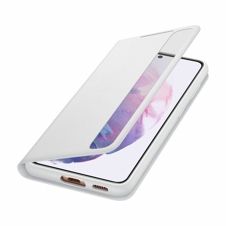 Samsung Clear View Cover per Galaxy S21 5G (2021), Light Gray