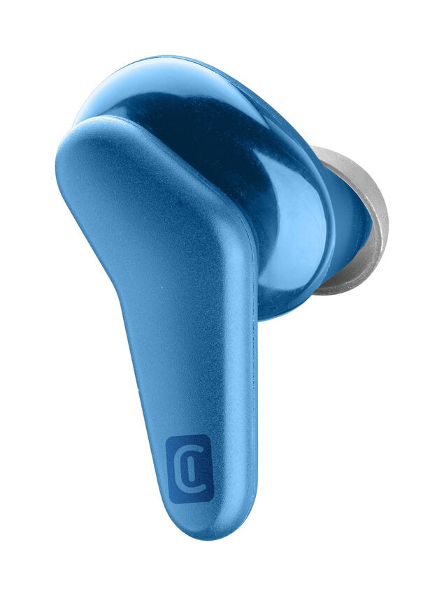 Cellularline HARK Auricolari Bluetooth® stereo senza fili con custodia di ricarica Blu