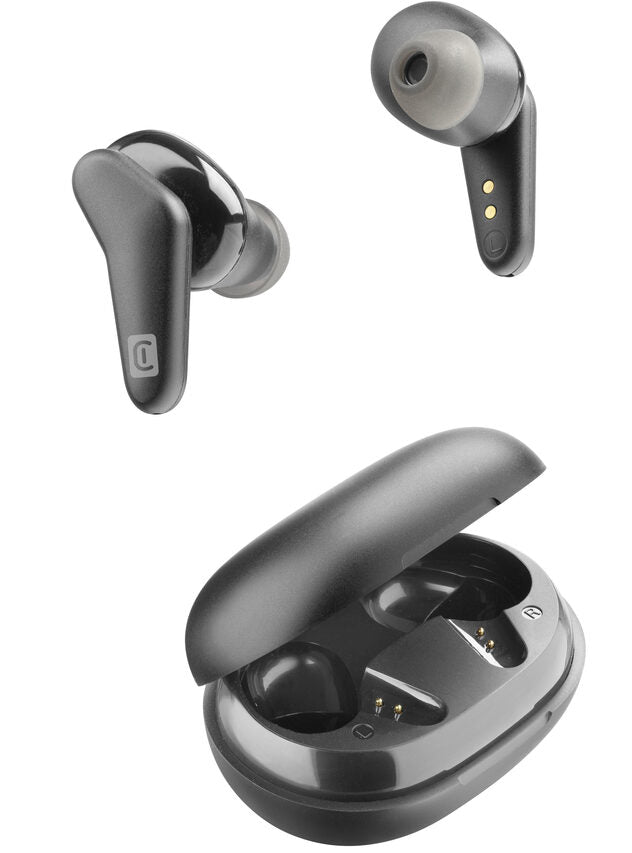 Cellularline HARK Auricolari Bluetooth® stereo senza fili con custodia di ricarica Nero