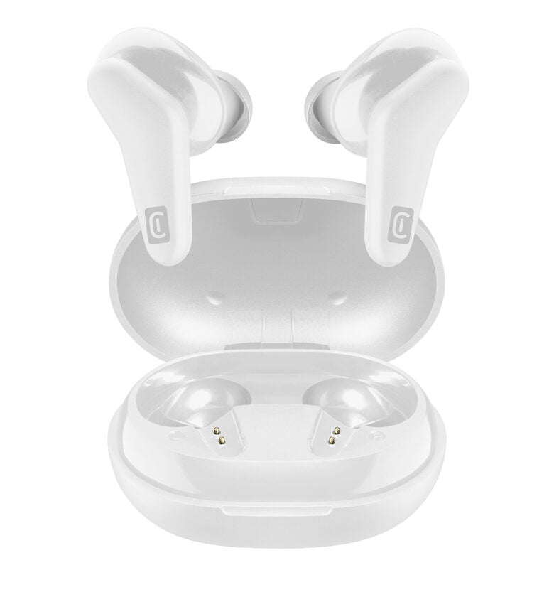 Cellularline HARK Auricolari Bluetooth® stereo senza fili con custodia di ricarica Bianco