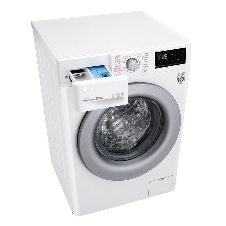 LG F4WV310S4E Lavatrice Intelligente AIDD 10,5kg Vapore 1400 Giri/min Carica frontale Classe B