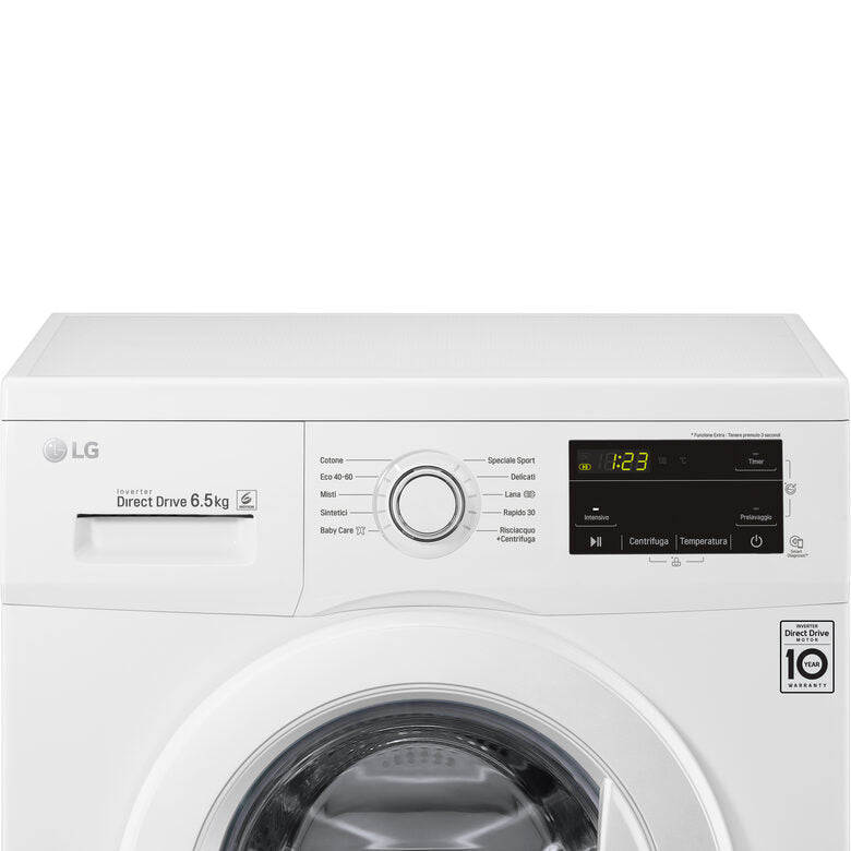 LG F2J3WN3WE Lavatrice Slim 6.5kg 1200 Giri/min Carica frontale Classe E