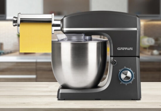 G3 Ferrari Pastaio 10&Lode Sbattitore con base 1500 W Grigio, Acciaio inossidabile