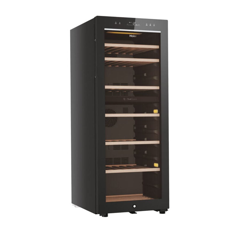 Haier Wine Bank 50 Serie 7 HWS77GDAU1 Cantinetta vino con compressore Libera installazione Nero 77 bottiglia/bottiglie