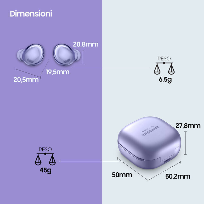 Samsung Cuffie Auricolari Wireless Galaxy Buds Pro Phantom Violet