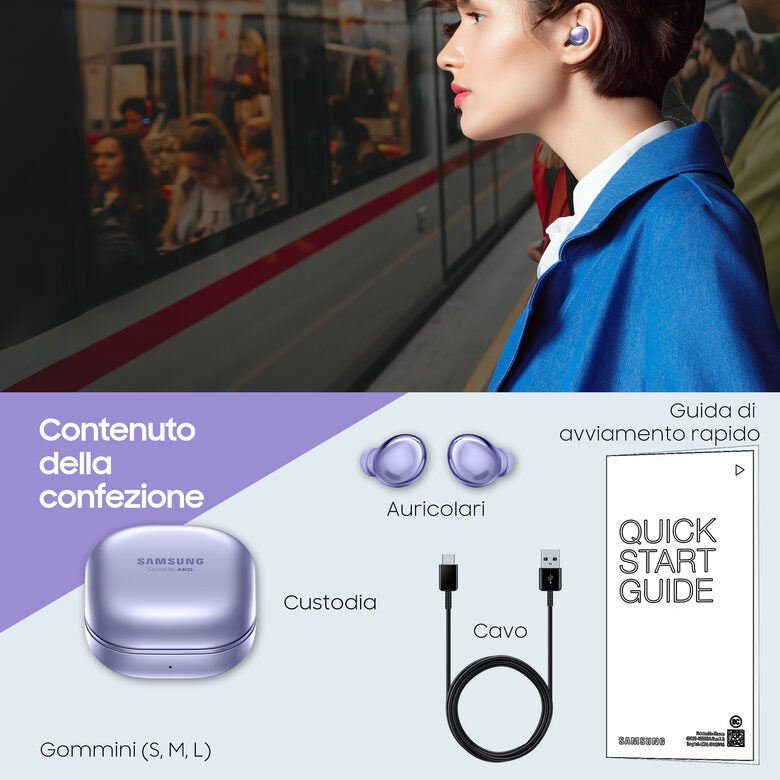 Samsung Cuffie Auricolari Wireless Galaxy Buds Pro Phantom Violet