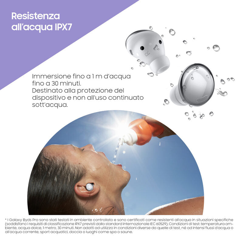 Samsung Cuffie Auricolari Wireless Galaxy Buds Pro Phantom Silver