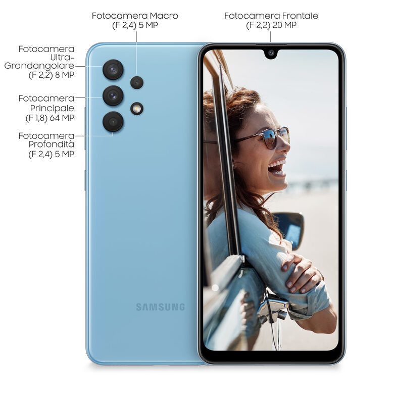 Samsung Galaxy A32 128GB Display 6.4” FHD+ Super AMOLED Awesome Blue
