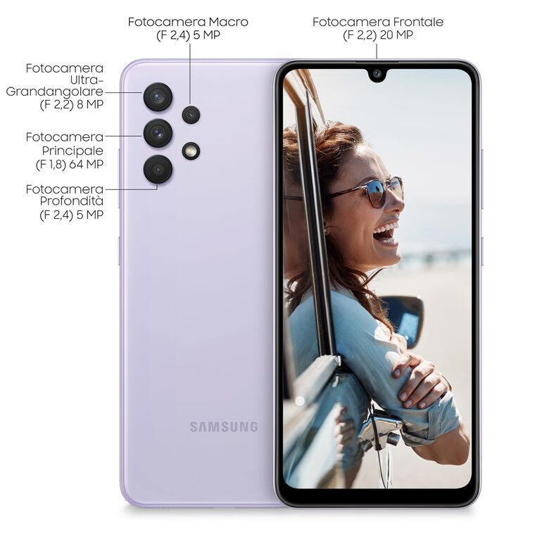 Samsung Galaxy A32 128GB Display 6.4” FHD+ Super AMOLED Awesome Violet