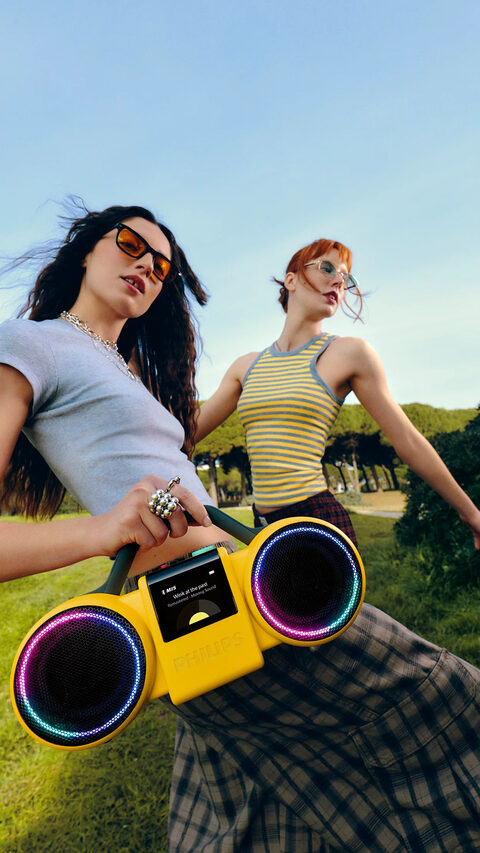 Philips The Roller Altoparlante portatile stereo Giallo 60 W