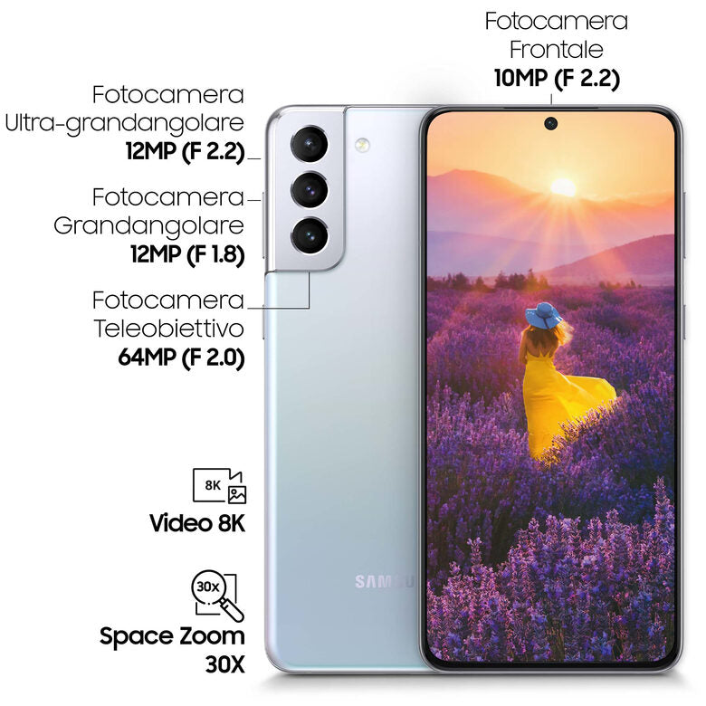 Samsung Galaxy S21+ 5G 128 GB Display 6.7" Dynamic AMOLED 2X Phantom Silver