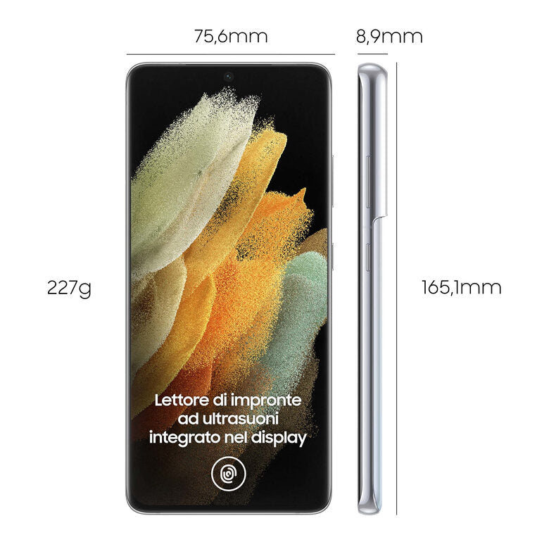 Samsung Galaxy S21 Ultra 5G 256 GB Display 6.8" Dynamic AMOLED 2X Phantom Silver