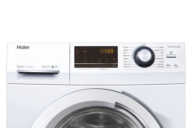 Haier Serie 636 HW100-B12636NE lavatrice Caricamento frontale 10 kg 1200 Giri/min A Bianco