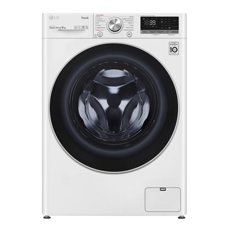 LG F4WV709S1E Lavatrice Intelligente AIDD 9kg Vapore TurboWash 360 1400 Giri/min Carica frontale Classe A