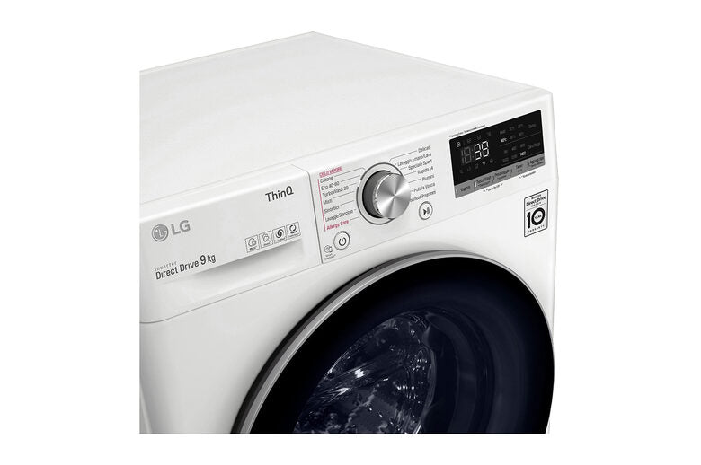LG F4WV709S1E Lavatrice Intelligente AIDD 9kg Vapore TurboWash 360 1400 Giri/min Carica frontale Classe A