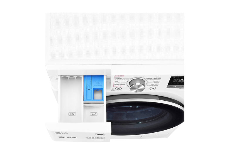 LG F4WV709S1E Lavatrice Intelligente AIDD 9kg Vapore TurboWash 360 1400 Giri/min Carica frontale Classe A