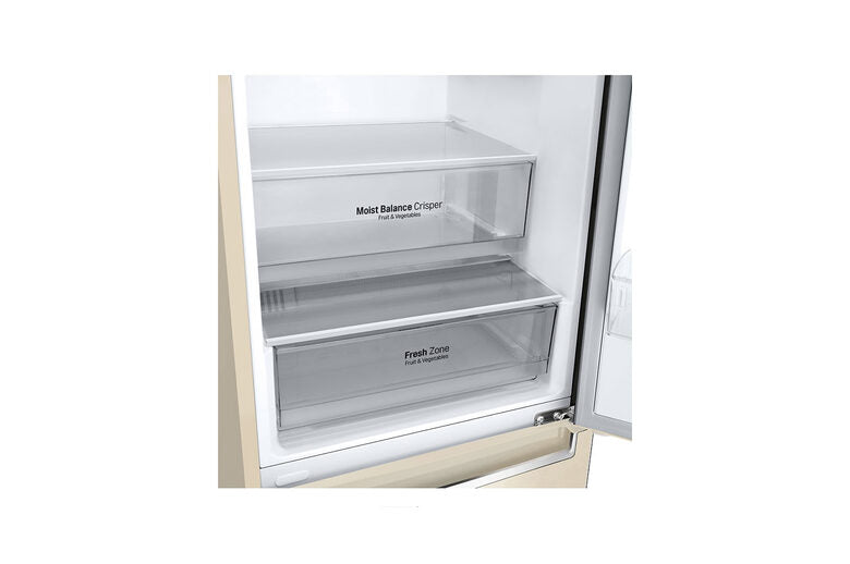 LG GBB62SEHMN frigorifero con congelatore Libera installazione 384 L E Beige, Sabbia