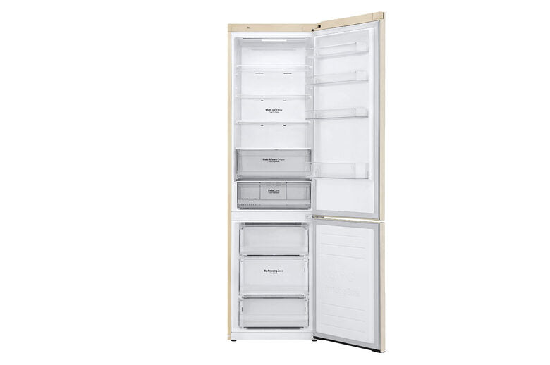 LG GBB62SEHMN frigorifero con congelatore Libera installazione 384 L E Beige, Sabbia