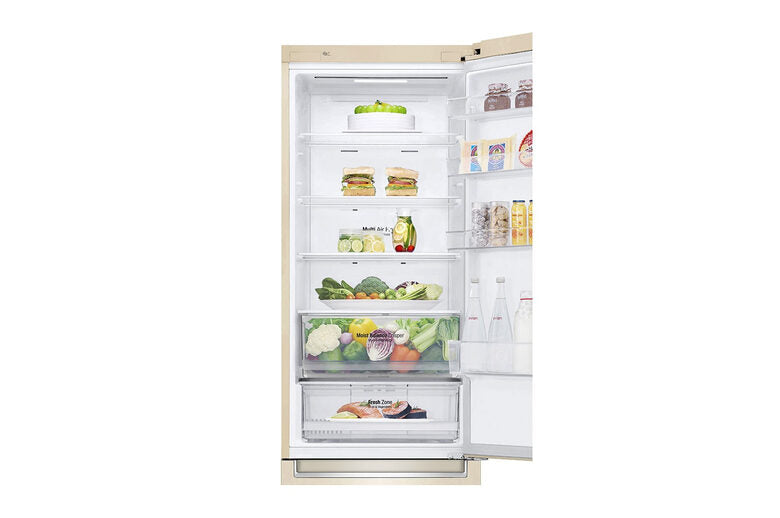 LG GBB62SEHMN frigorifero con congelatore Libera installazione 384 L E Beige, Sabbia