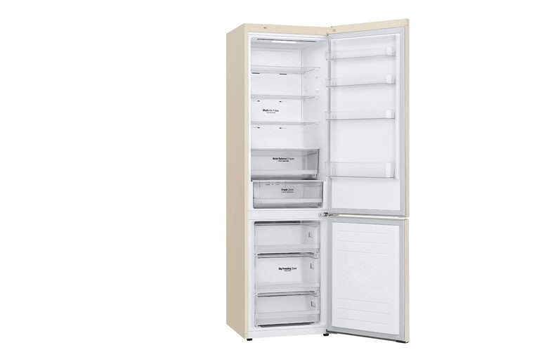LG GBB62SEHMN frigorifero con congelatore Libera installazione 384 L E Beige, Sabbia