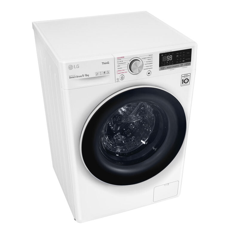 LG F4DV509H0E Lavasciuga Intelligente AIDD 9/6kg Vapore TurboWash 1400 Giri/min Carica frontale Classe E
