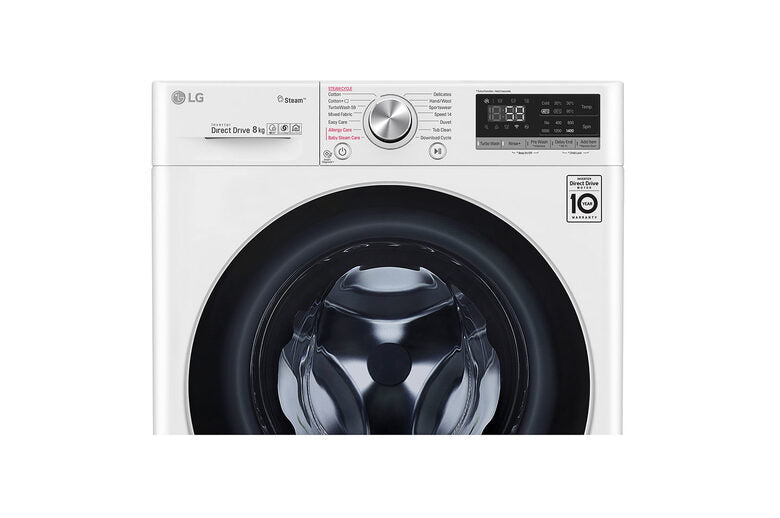 LG F4WV508S1E Lavatrice Intelligente AIDD 8kg Vapore TurboWash 1400 Giri/min Carica frontale Classe C