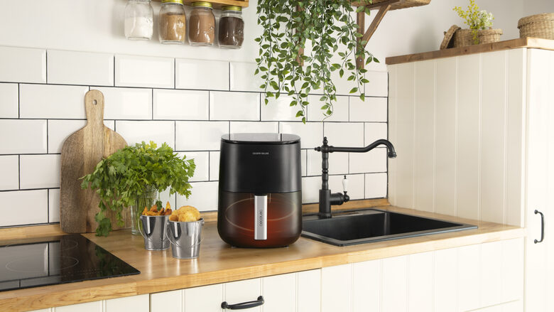 Cecotec Cecofry Deluxe Rapid Moon Singolo 2,5 L Indipendente 1400 W Friggitrice ad aria calda Nero