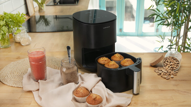 Cecotec Cecofry Deluxe Rapid Moon Singolo 2,5 L Indipendente 1400 W Friggitrice ad aria calda Nero