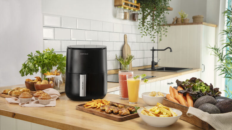 Cecotec Cecofry Deluxe Rapid Moon Singolo 2,5 L Indipendente 1400 W Friggitrice ad aria calda Nero