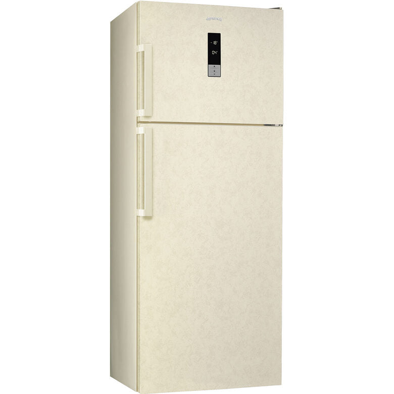 Smeg FD70EN4HM Frigorifero Combinato A Libera Installazione, No Frost, Controllo Elettronico Della Temperatura, Classe E, Beige