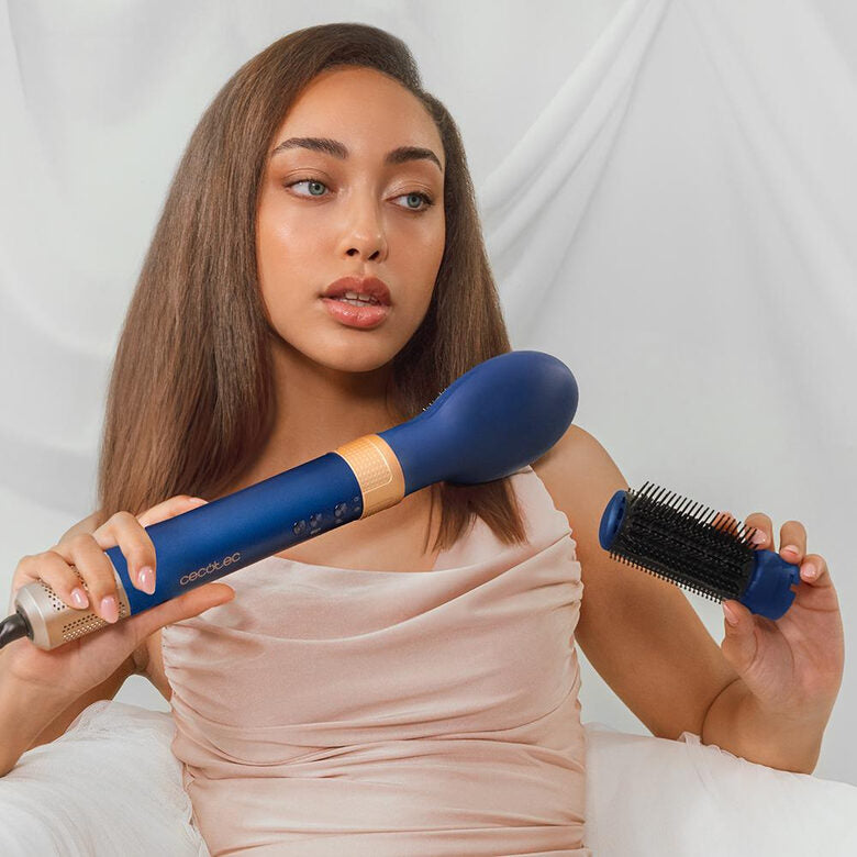 Cecotec Bamba CeramicCare 14in1 Asciugacapelli AirGlam Blue Multistyler Caldo Blu 1400 W