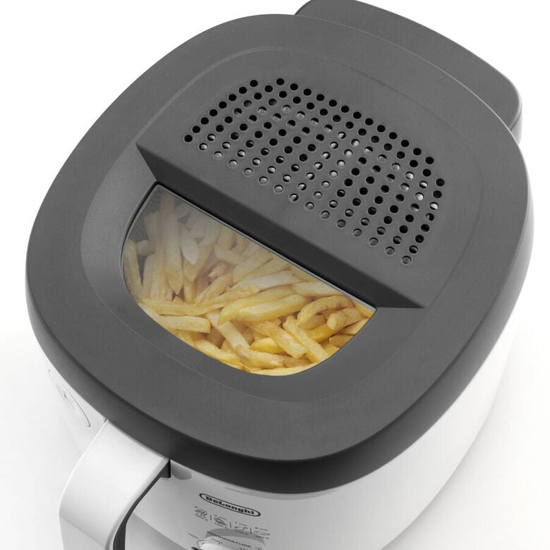 De’Longhi FS3021 Singolo Indipendente 1800 W Friggitrice Grigio, Bianco