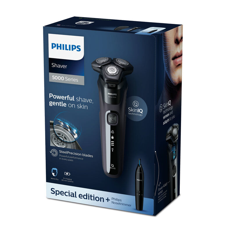 Philips SHAVER Series 5000 Rasoio elettrico Wet & Dry con lame SteelPrecision